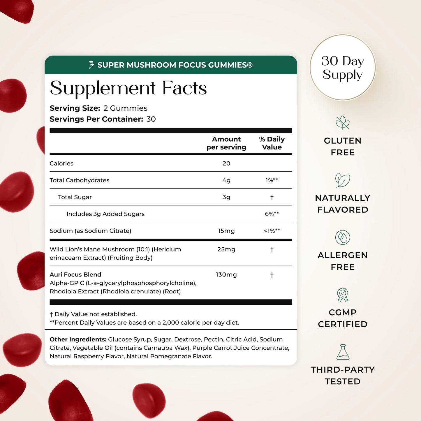 Super Mushroom Focus Gummies