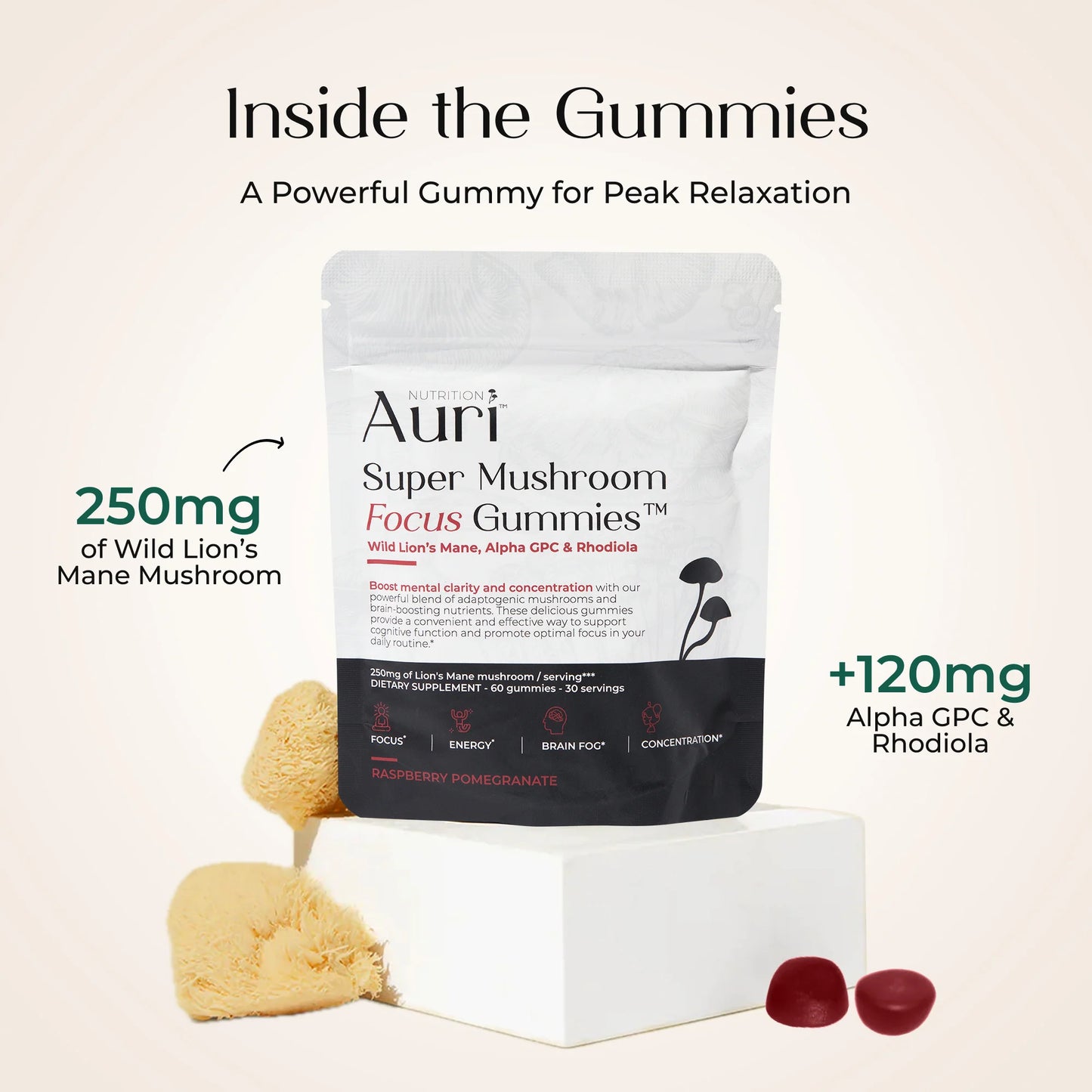 Super Mushroom Focus Gummies